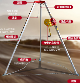 起重三腳架如何在高低不平的地面上使用